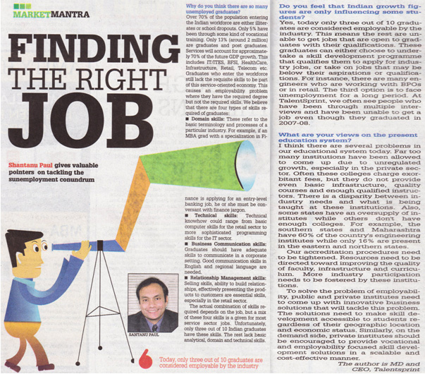 finding the right job