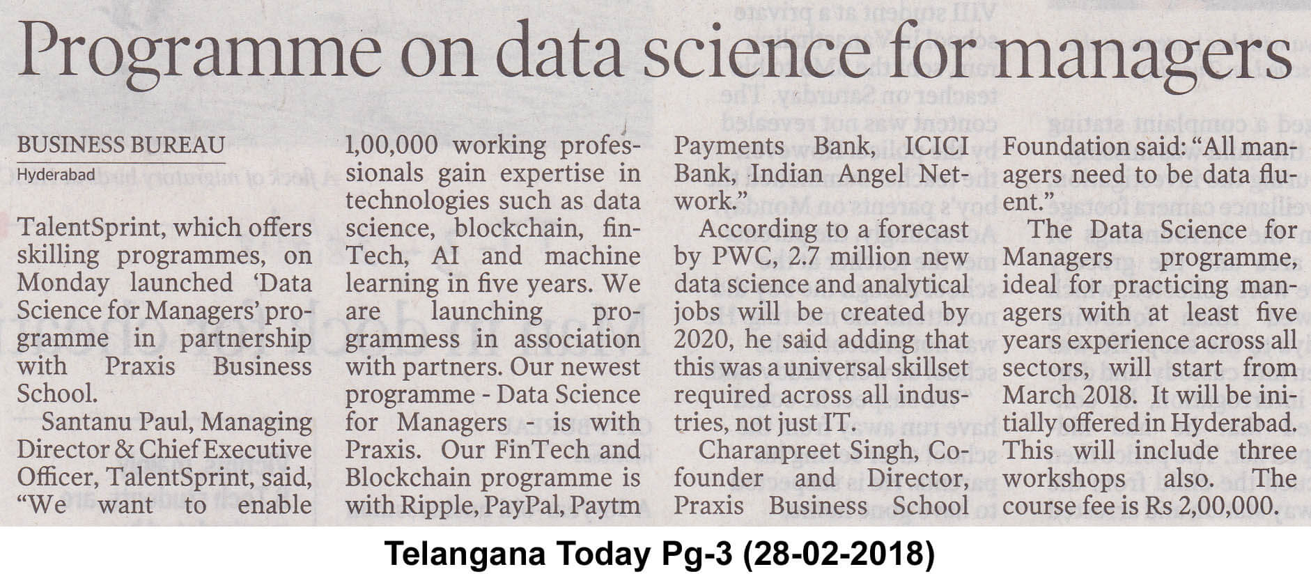 A Course For Tech Professionals